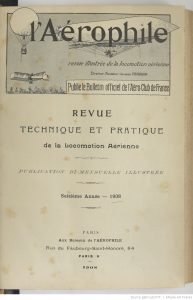 L'Aérophile 1908 Bnf